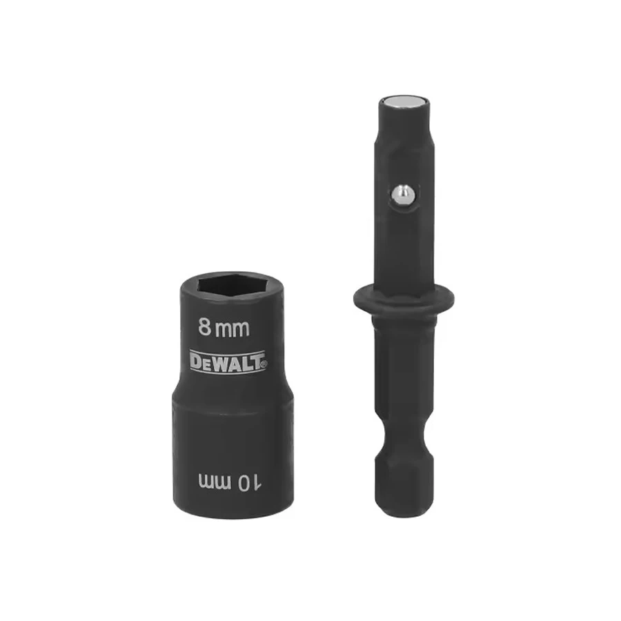 DEWALT DWADEND810MM 2-In-1 8/10MM Double Ended Metric Magnetic Sleeve for Impact Drill Socket Nut Driver Tool Accessories