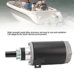 0583482 0585056 Starter Motor, Outboard Motor Starter 0586279 Quick Start 9 Teeth Replacement for Evinrude Johnson 40HP 50HP