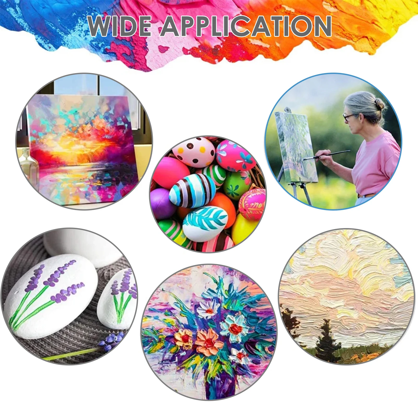 

20pcs Oil Painting Brush Set Art Painting Brushes For Students Multi-Use Watercolor Acrylic Gouache Paintbrushes Nylon Hair Safe