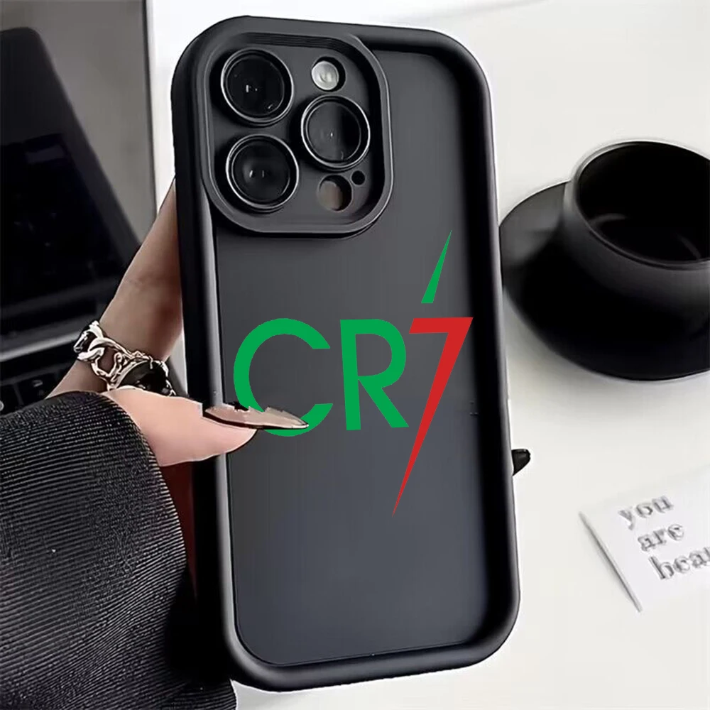 Mr Football C-cR7-R-Ronaldos Phone Case for Samsung S24 S23 S22 Note 20 FE Plus Ultra 5G Soft Silicone TPU Cover With Hand Strap