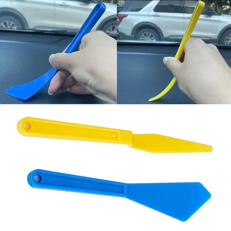 Car Window Vinyl Film Tint Sticker Scraper Squeegee Applicator Tool Carbon Fiber Vinyl Wrapping Tools Plastic Scraper For Car