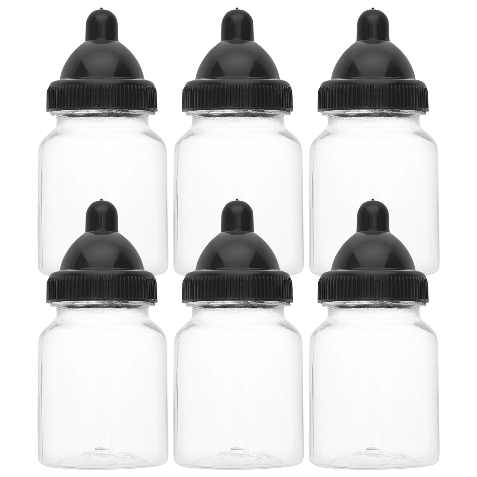 

12pcs Bottle Candy Boxes Transparent Design For Shower Party Favors Unique Bottle Shape Sweets Container Mini Plastic