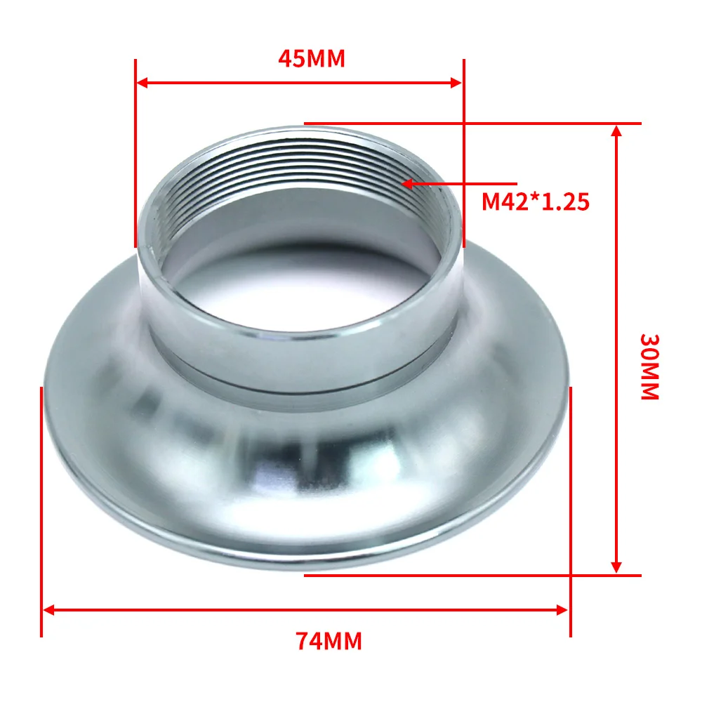 ZSDTRP Motorcycle Carburetor 42MM Air Filter Cup Air Funnel Velocity Stack Horn Cup For Dellort PHBH Carburetor