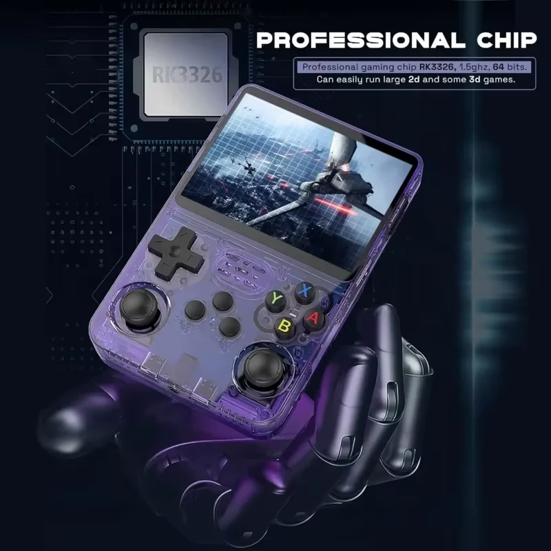 R36S ريترو وحدة تحكم بجهاز لعب محمول 3.5 بوصة IPS شاشة نظام لينكس المحمولة جيب لعبة فيديو لاعب مفتوح المصدر 64/128 جيجابايت ألعاب