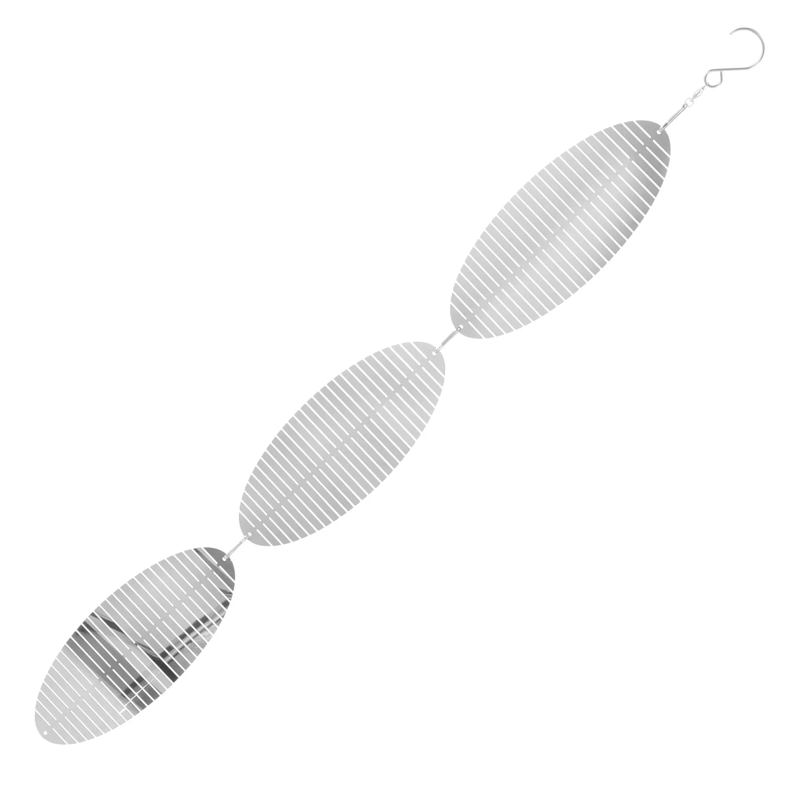 

Rotating Mirror Surface Fishbone Metal Wind Chime Garden Hanging Decorative Household Wind Bell Artistic Decor