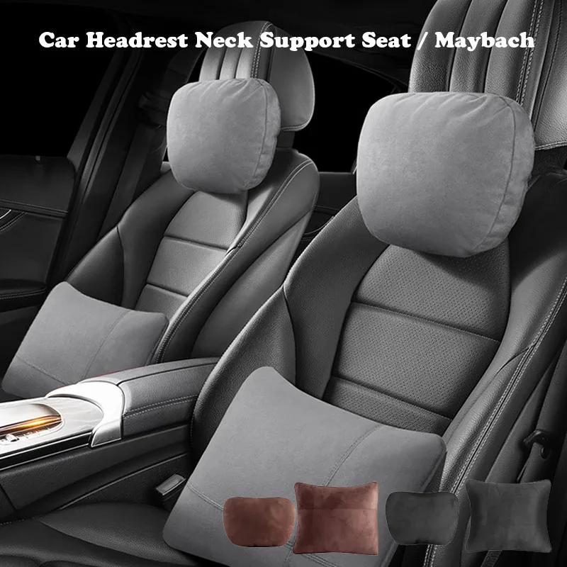 New Car Headrest Neck Support Seat / Maybach Design S Class Soft Universal Adjustable Car Pillow Neck Rest Cushion High Quality