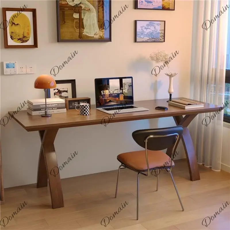 Wall-mounted Solid Wood Desk Study Table Writing Desk Home Office Worktable