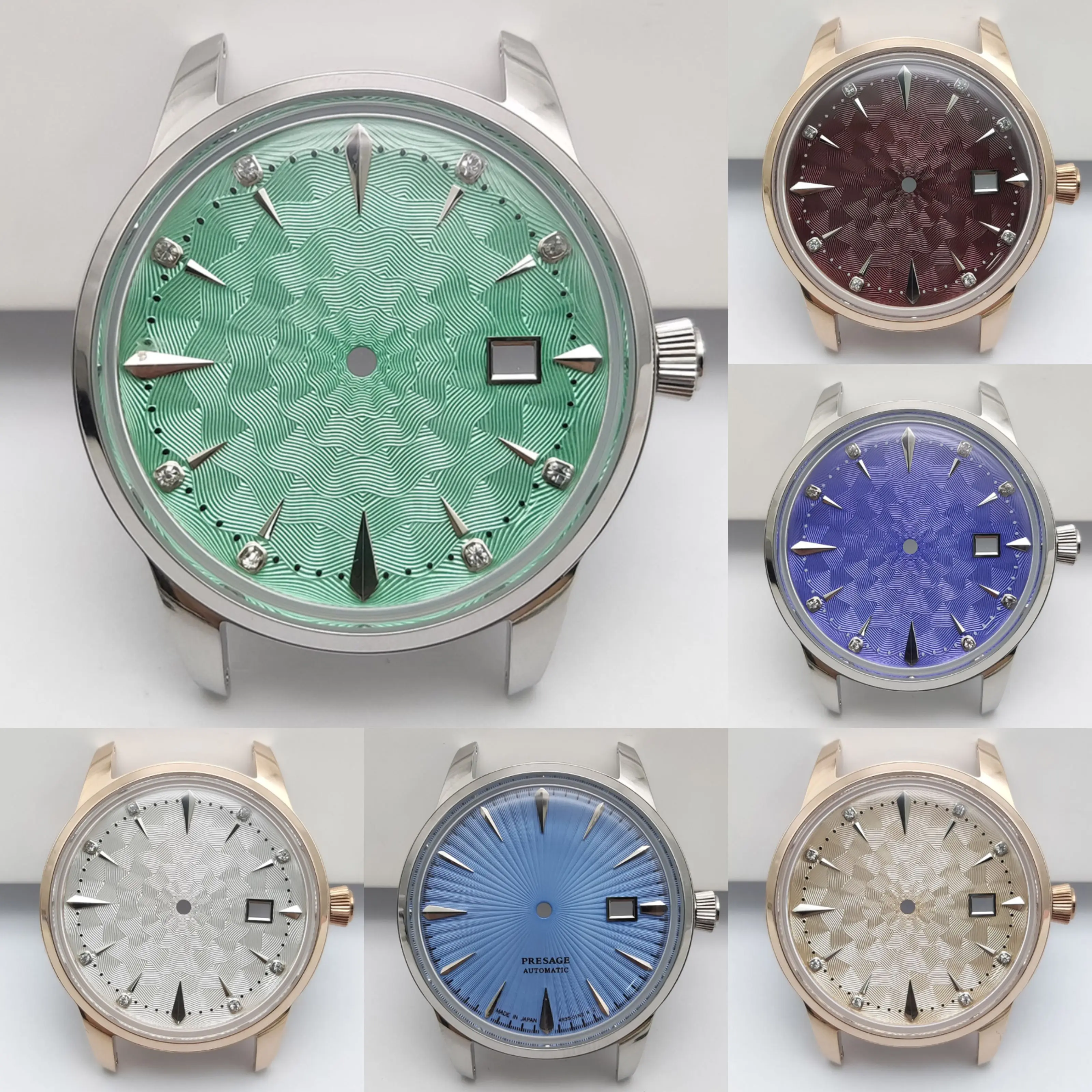 NH35 40mm Bubble Mirror Cocktail Cassa in acciaio inossidabile 316 5ATM impermeabile adatto per il montaggio del movimento NH35