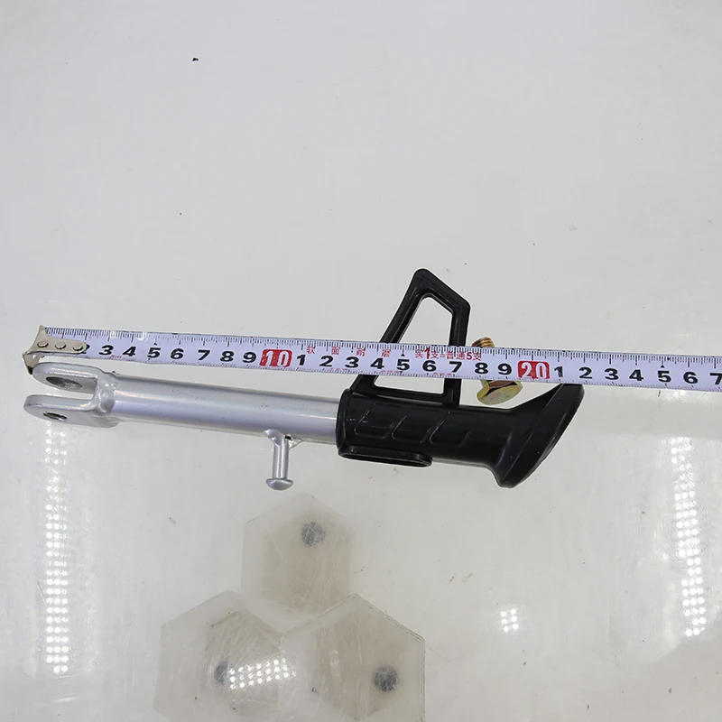 Black and white 16-18cm/18-20cm/20-22cm Motorcycle E-bike Scooter Kickstand Side lining Stands Kick Bracket With Spring Bolt