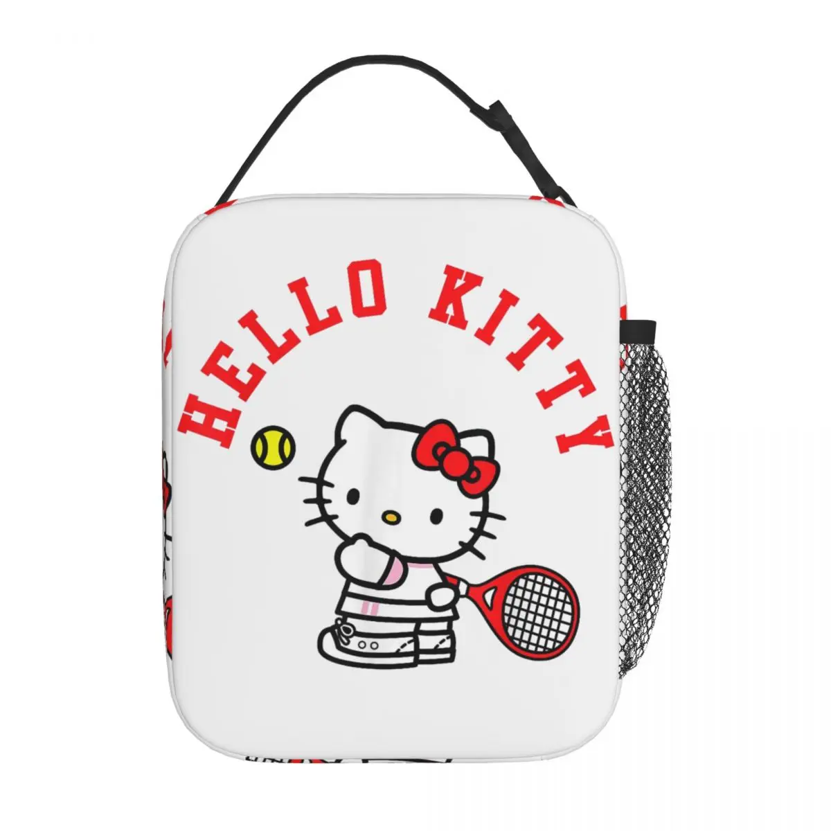 Hello Kitty Tennis Insulated Lunch Bag Thermal Bag  Meal Container Large Lunch Box Tote for Men Women School Travel