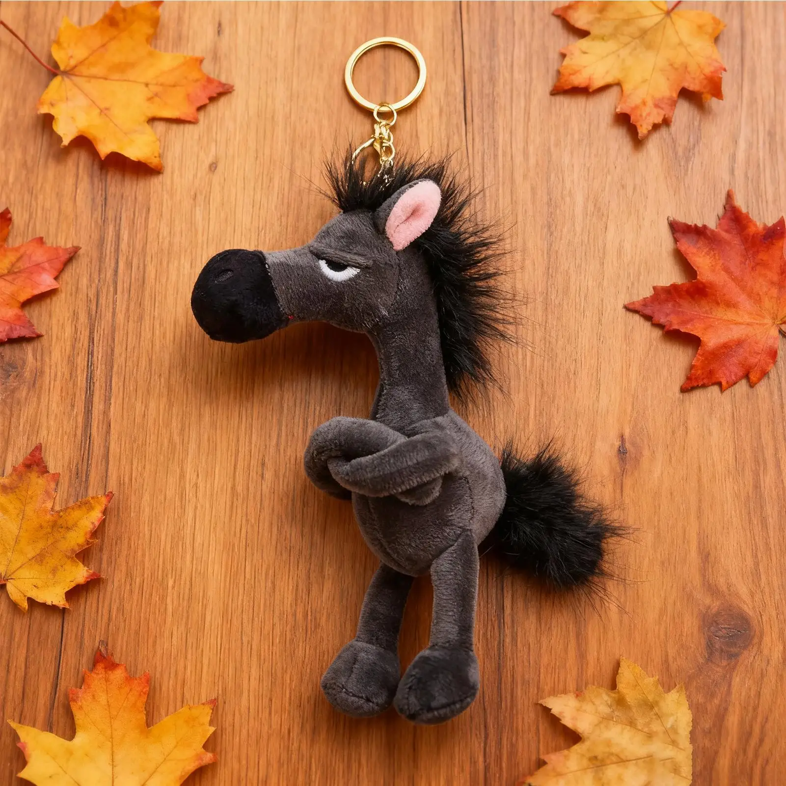 

Horse Bag Charm Soft Plush Lightweight Supplies 2026 Year Of The Horse Keychain For Family Friends Colleagues Fans Birthday