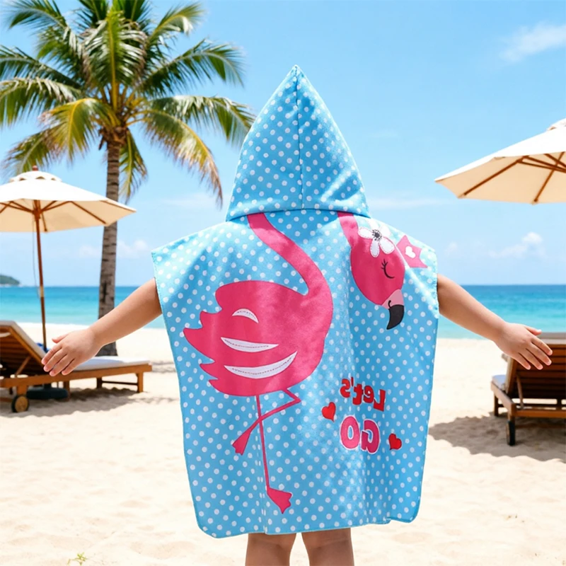 Summer baby and children's bathrobes sports quick drying absorbent wipes portable travel beach towels