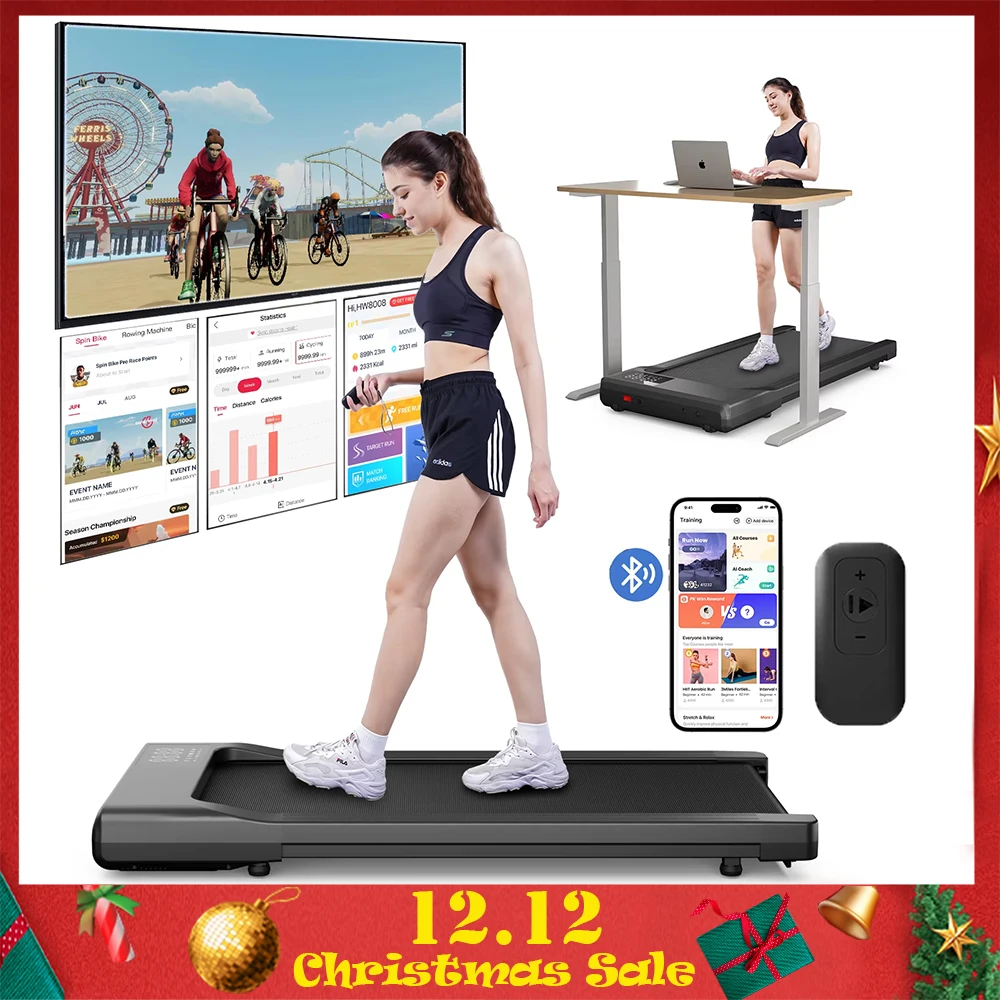 Promoation Walking Treadmill 2.5HP 1-6km/h Speed Anti-Slip Shock Absorption Portable Treadmill for Home Office Exercise Machine