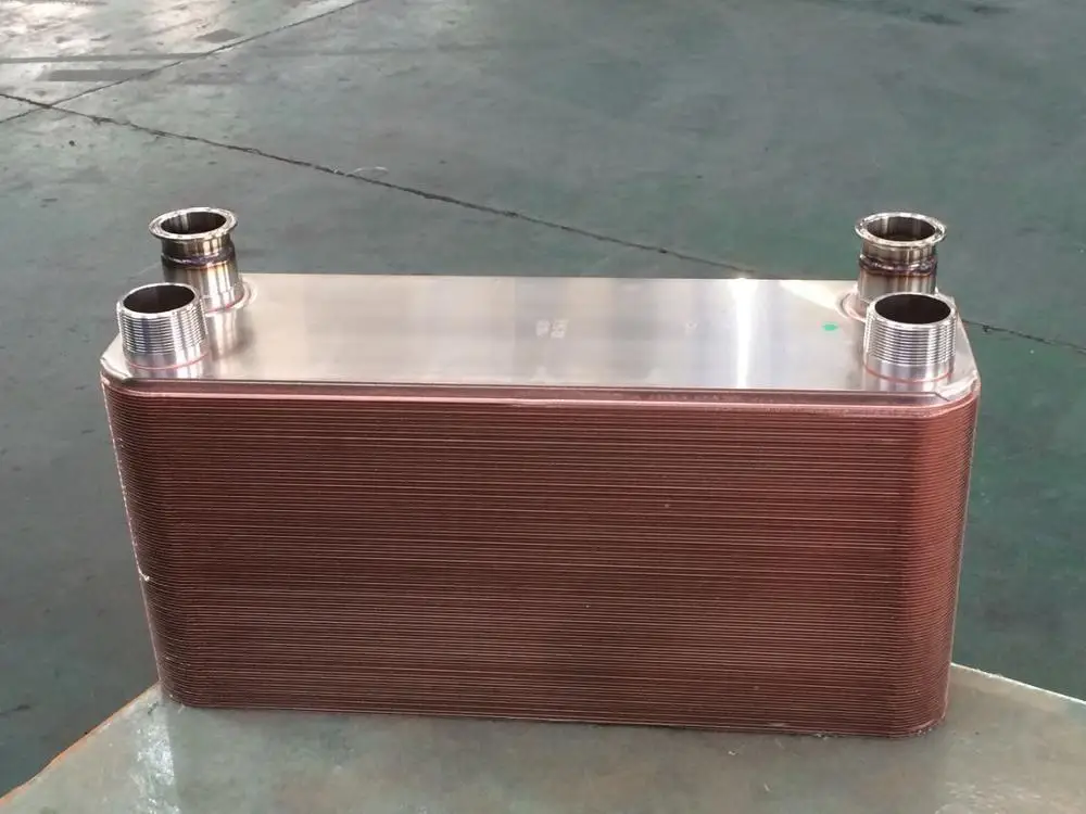5HP Stainless Steel Brazed Plate Heat Exchanger R410A Refrigerant High Production Efficiency  Cooling in Farms and Restaurants.