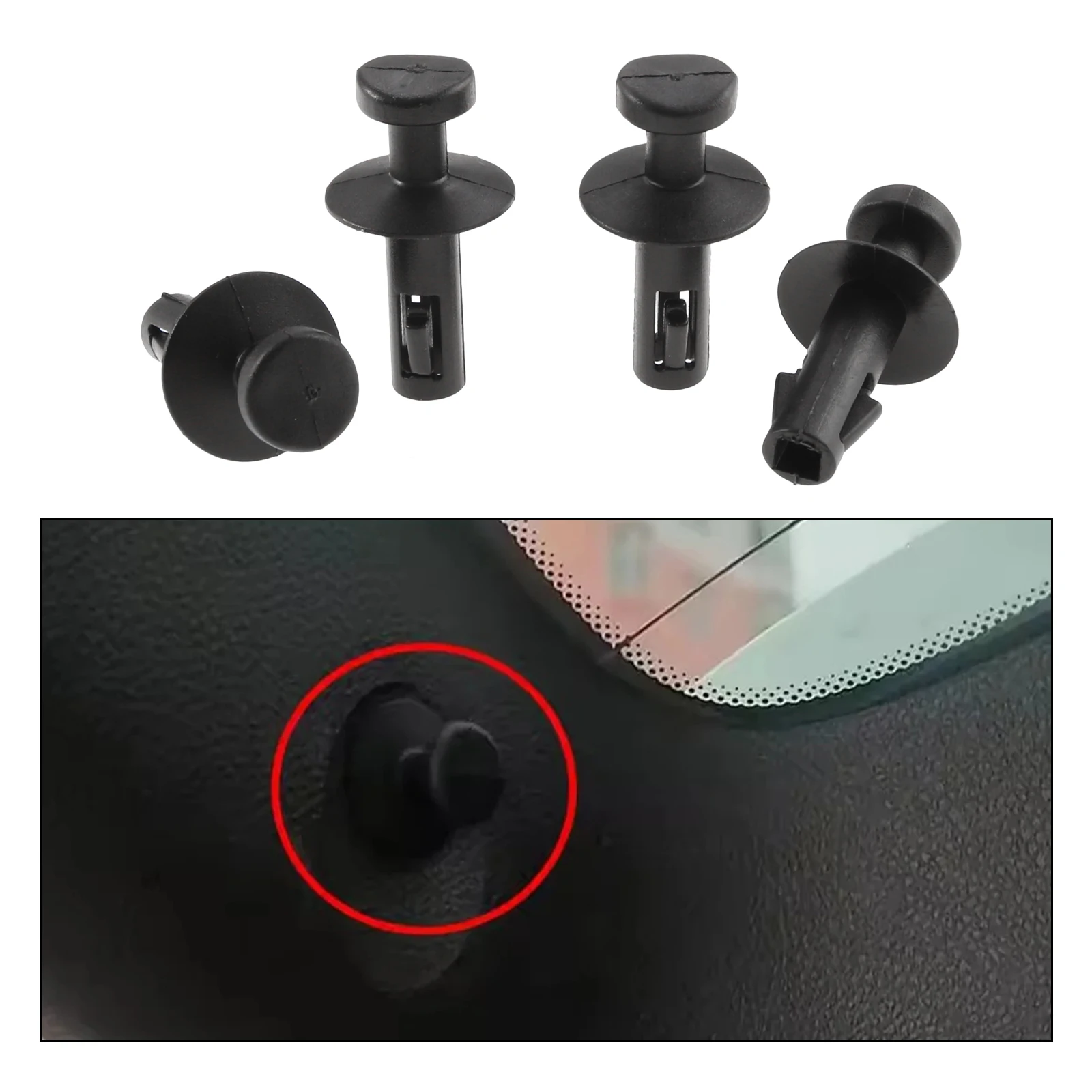 4Pcs Car Rear Parcel Shelf String Holder Clip Rivet for Opel Mokka Buick Encore Chevrolet Trax Luggage Cover Pivot Clip 95129884