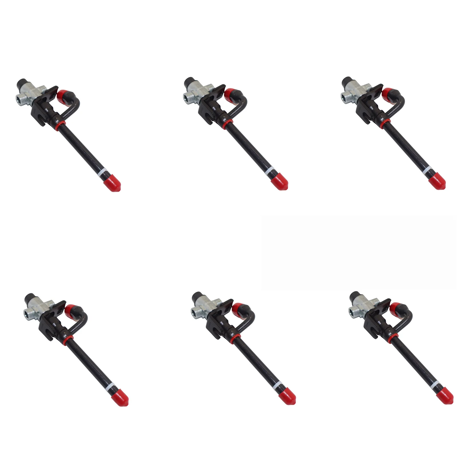 6PCS Fuel Injector RE507766 SE500831 For John Deere 4045D 6068T Engines
