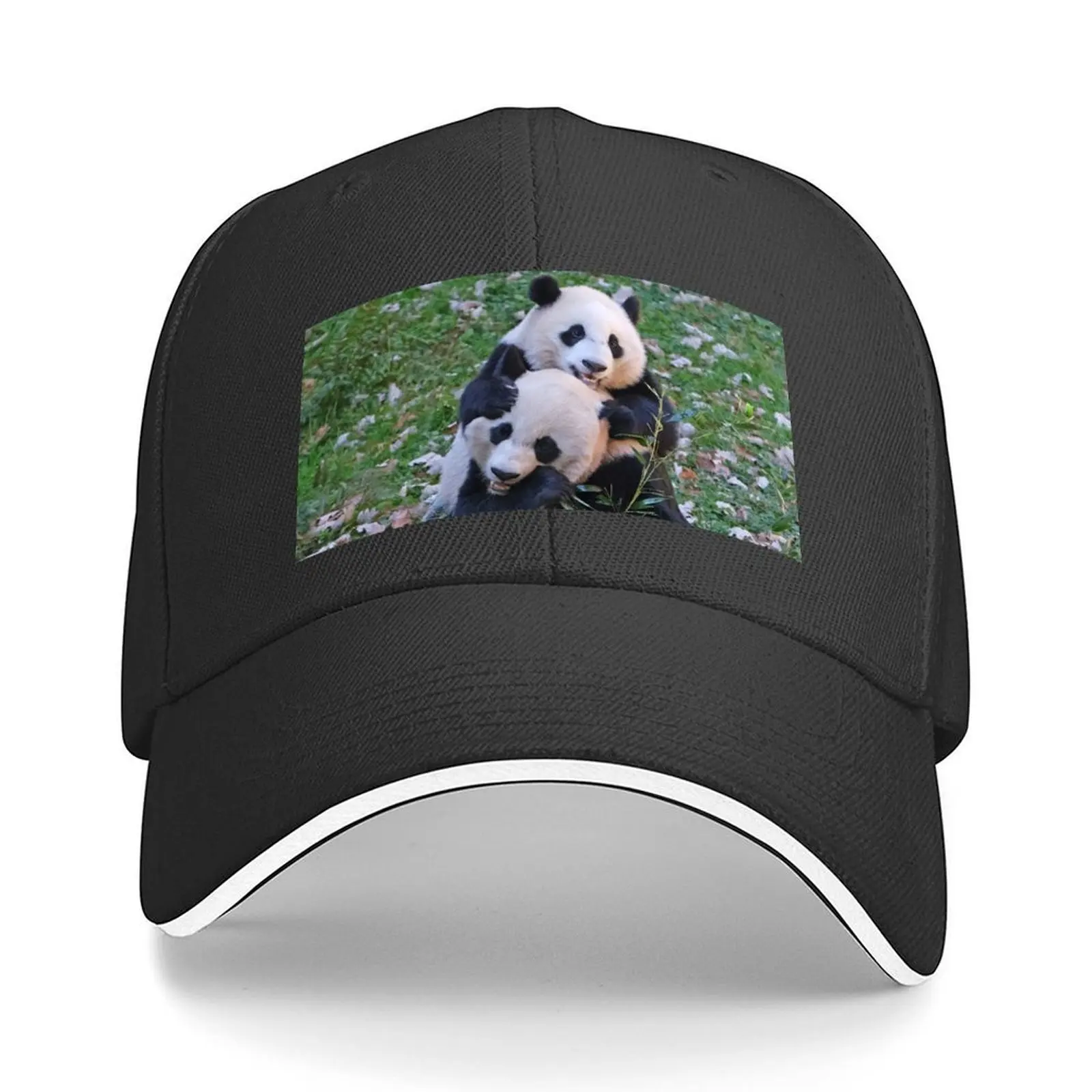 

Giant Pandas Mei Xiang and Xiao Qi Ji at the National Zoo Baseball Cap Hat Luxury Brand Fishing cap birthday Girl Men's