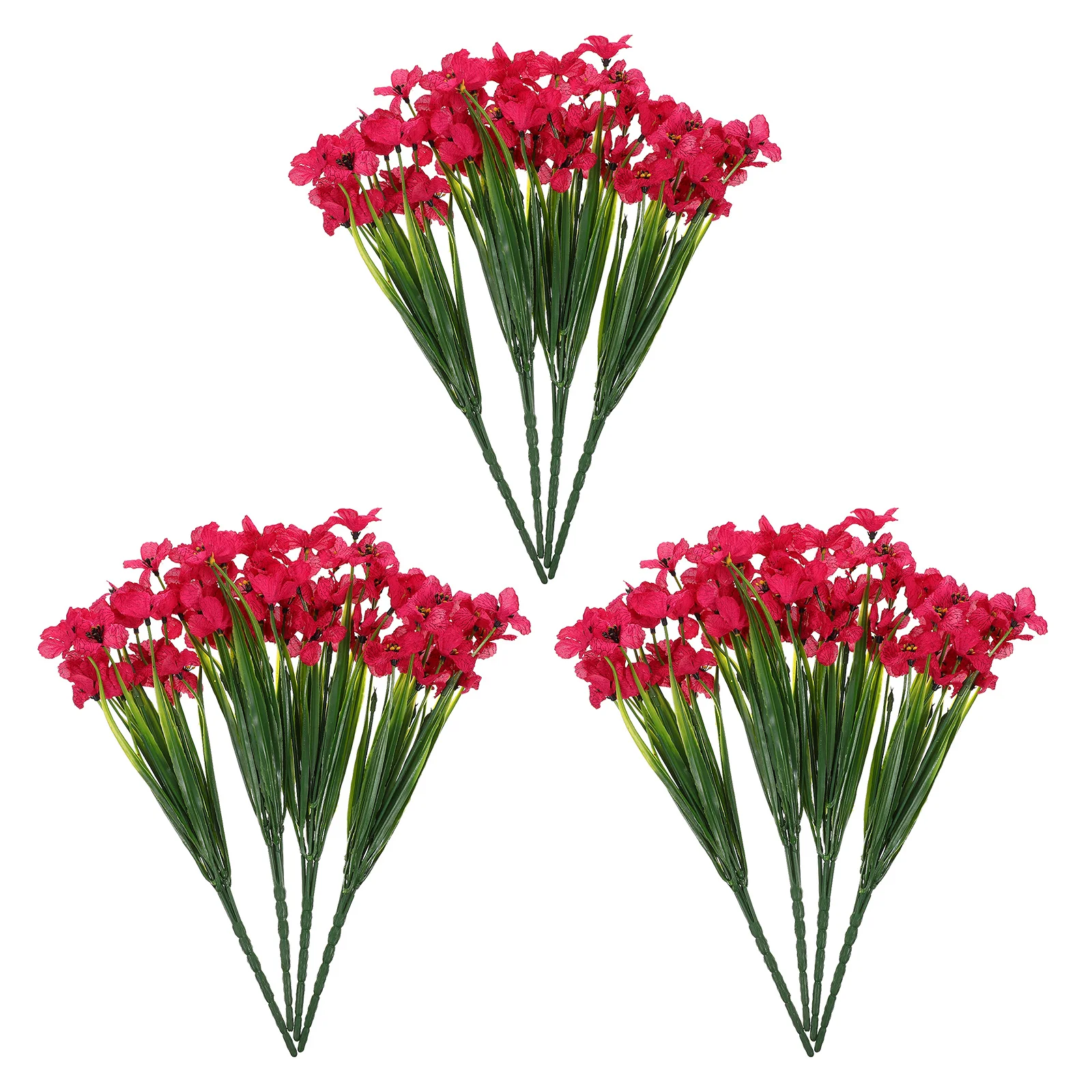 

12Pcs Plastic Fake Plants Simulated Plant Ornaments Wedding Party DIY False Plant Decoration Scene Layout