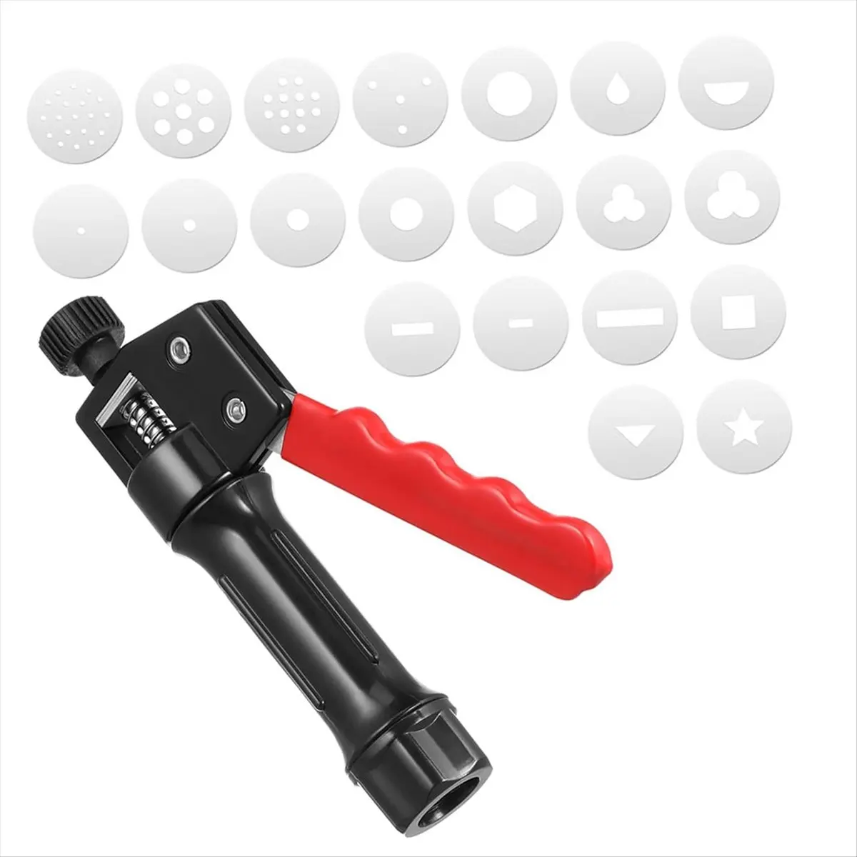 A20I Clay Adjustable Fondant Extruder Chocolate Kit Pottery Molds Tool Tips Cake Decorating Bake Decoration