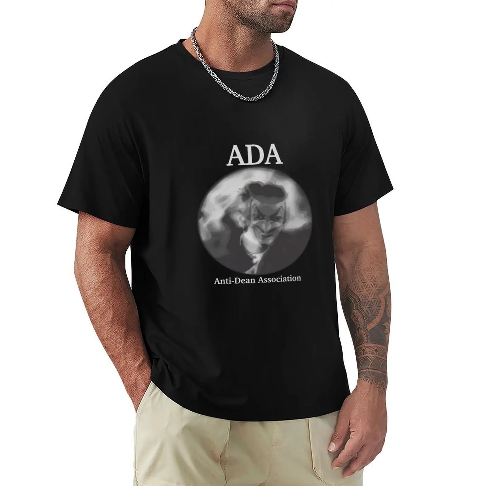 ANTI-DEAN ASSOCIATION T-Shirt Basic Breathable Solid Color T-Shirt