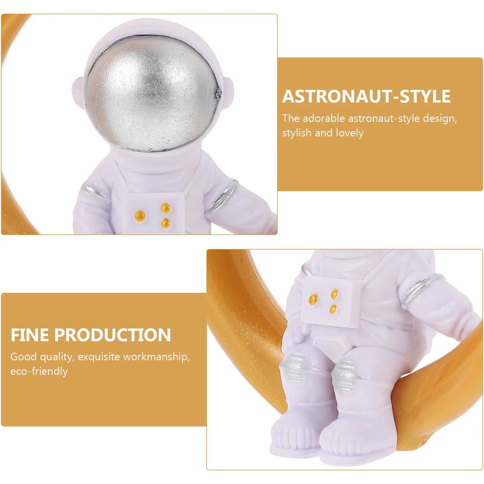 Ornaments Astronaut Model Child Car Toy Moon Statues Pvc Office Desktop Decor Adornment