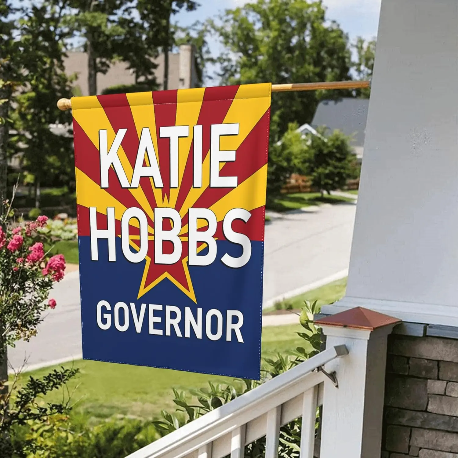 Katie Hobbs Governor Flag Katie Hobbs for Arizona Governor Garden Flags 12.5