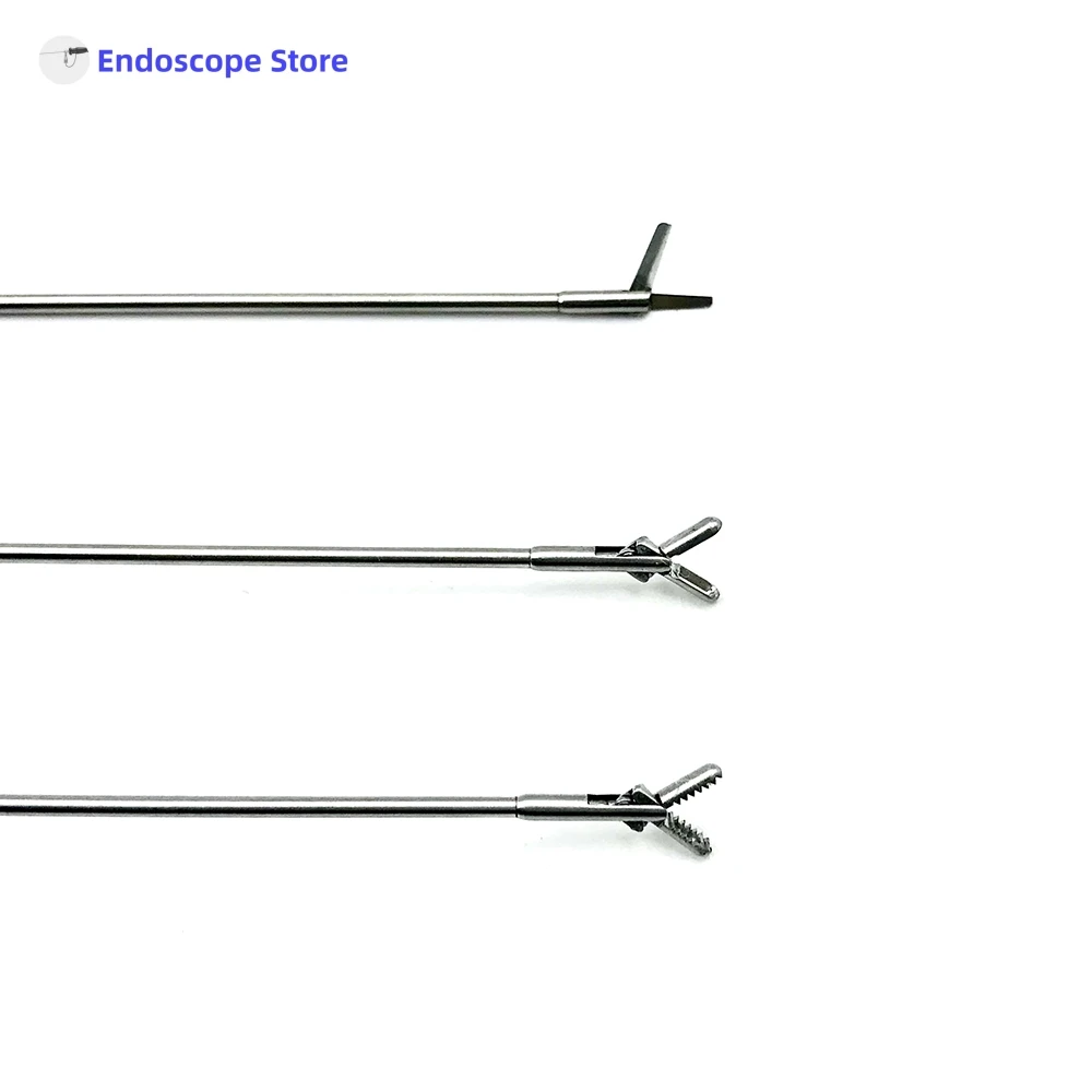 Medical Surgical Φ1.3mm Φ1.6mmx400mm Rigid Endoscope Forceps Hysteroscopy Veterinary Cystoscope Biopsy Foreign Body Scissors