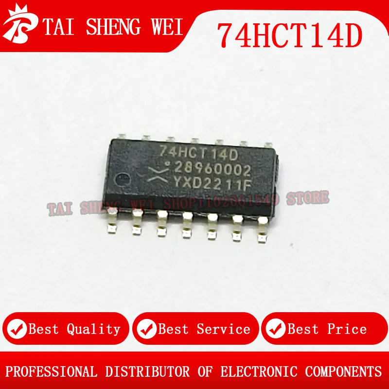 

10 шт SN74HCT14DR 74HCT14D HCT14D 74HCT14 SOP14 IC SOP14-3.9MM