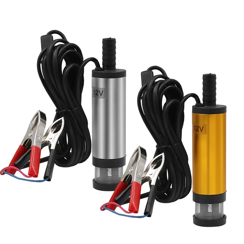 Auto Elektrische Ölpumpe Tauchpumpe Tragbare Mini 12V 24V DC Elektrische Pumpe Aluminiumlegierung Shell 12L/min Kraftstoff Transferpumpe