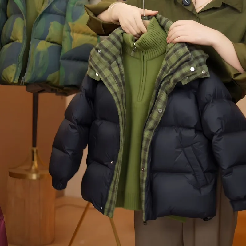 Ropa de algodón para niños, ropa de algodón gruesa y cálida para niños, ropa de abrigo para niños, chaqueta de algodón, ropa de invierno para niñas