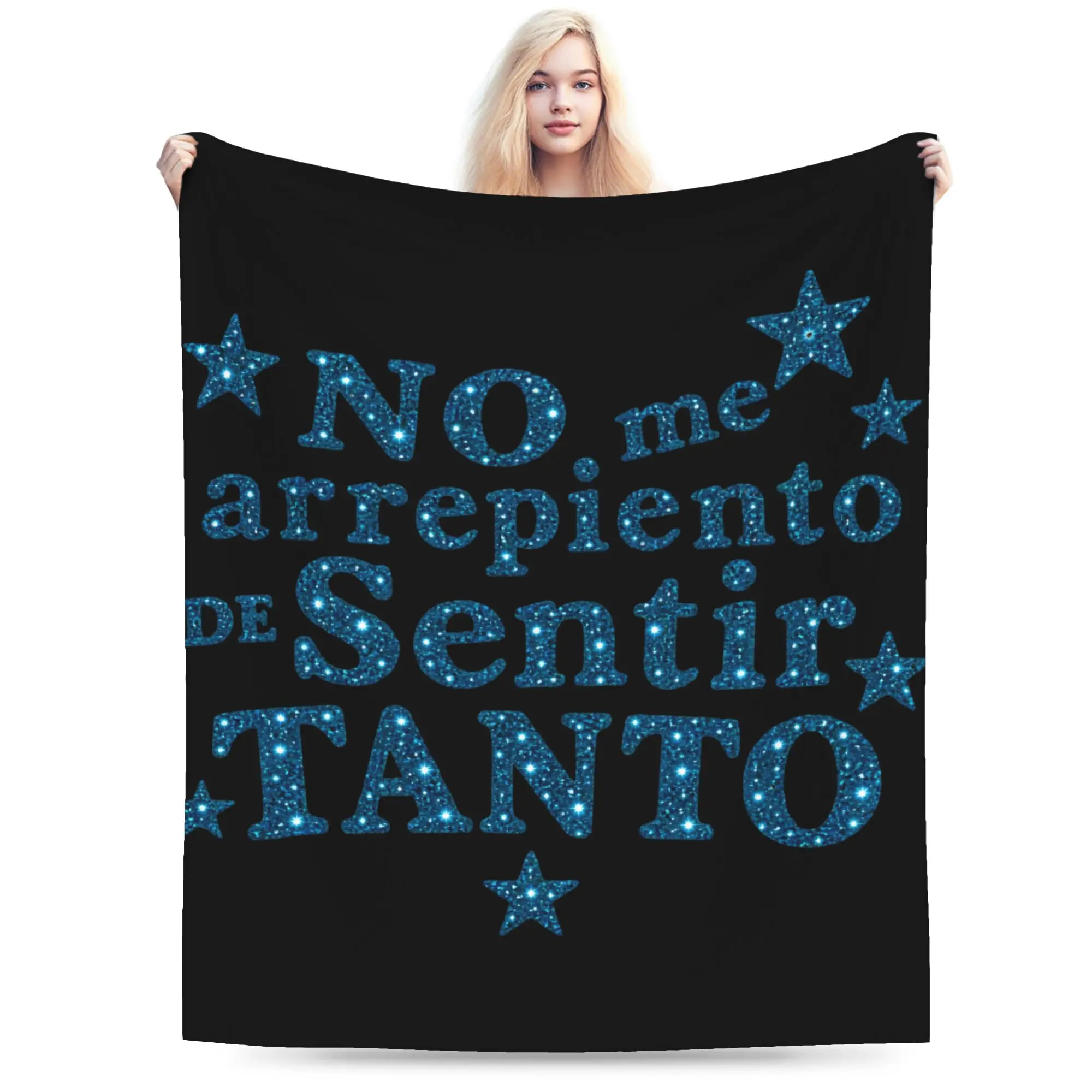 No Me Arrepiento De Sentir Tanto Karols G NMADST  Merch Blanket Soft Coral Fleece Plush  Throw Blankets Cozy Quilt
