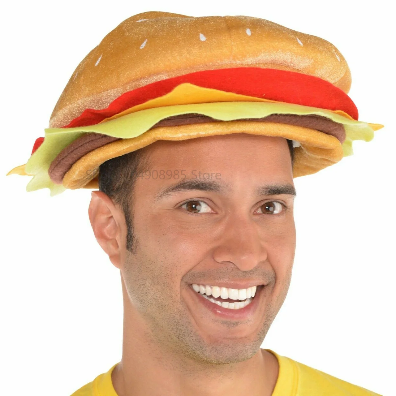 

Cute Funny Fast Food Fancy Hat Clothing Accessories Dress Up Hamburger Hat Cospaly Costume Food Beret Party