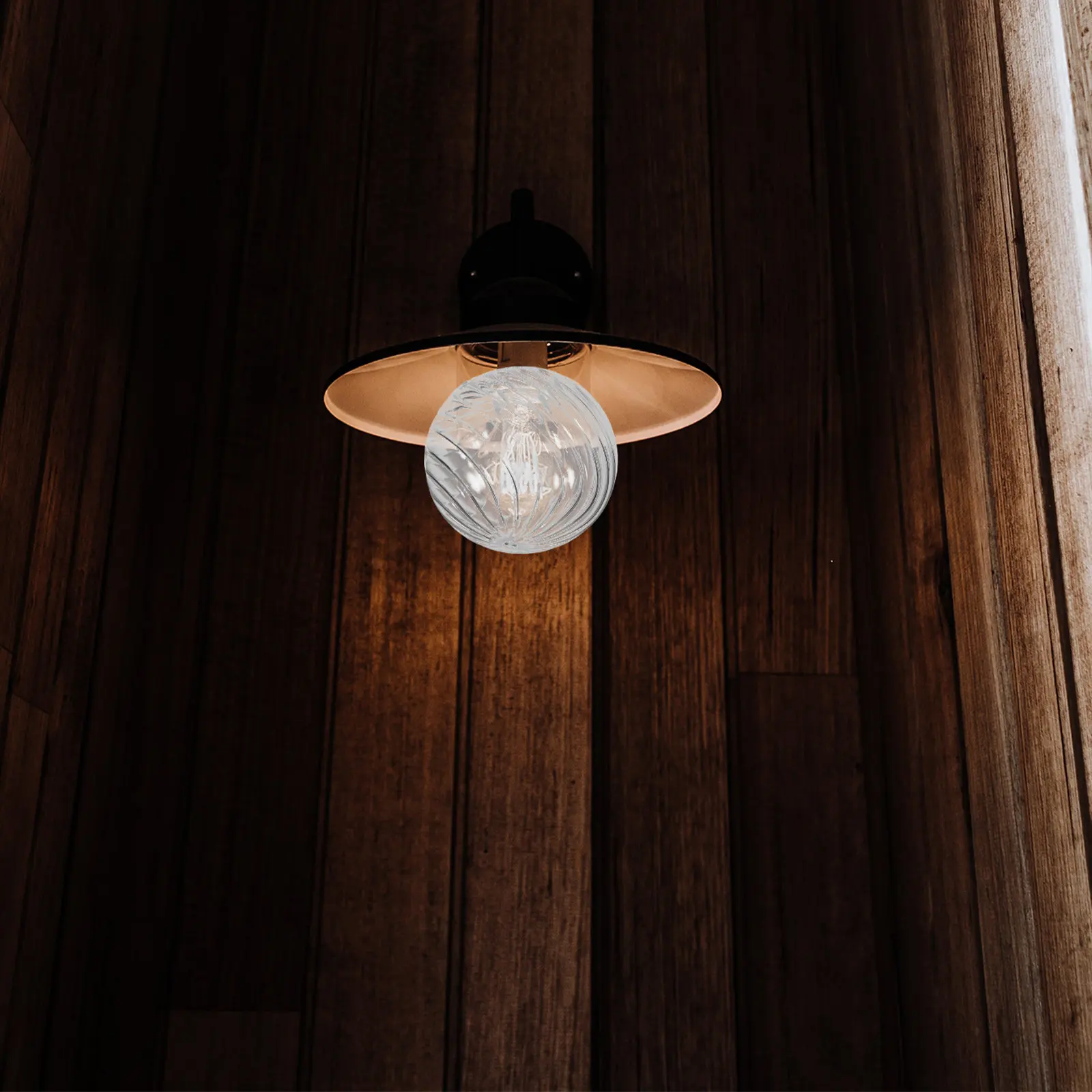 2pcs Clear Bubble Glass Globe Lampshade, 4 Inch Round Dome Cover for Pendant, Wall Sconce & Chandelier