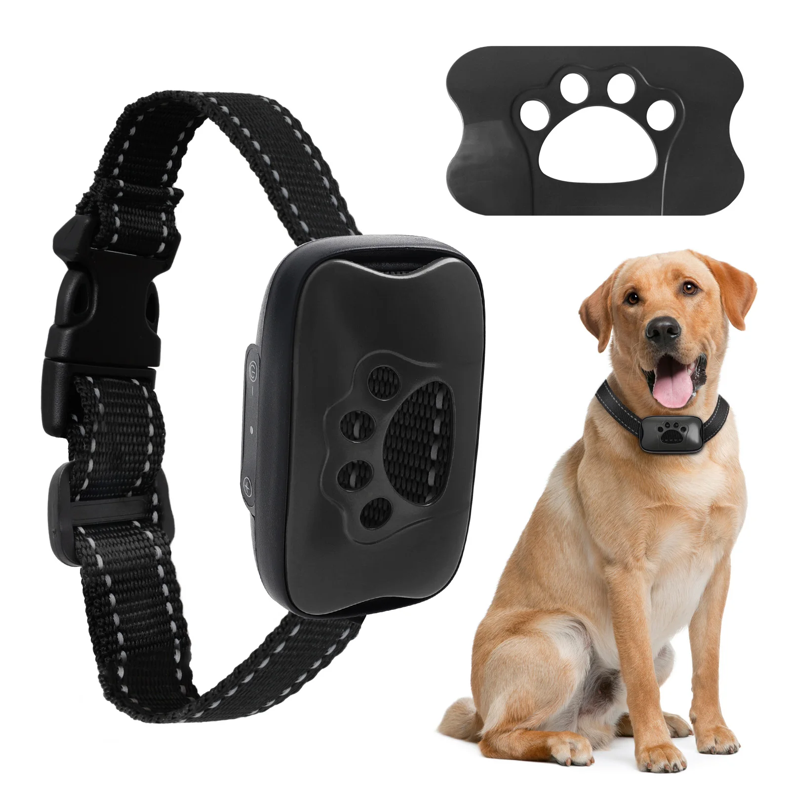 2025 Anti Bark Collar Dog Training Device USB Rechargeable Ultrasonic Stop Barking with Vibration Safety Control