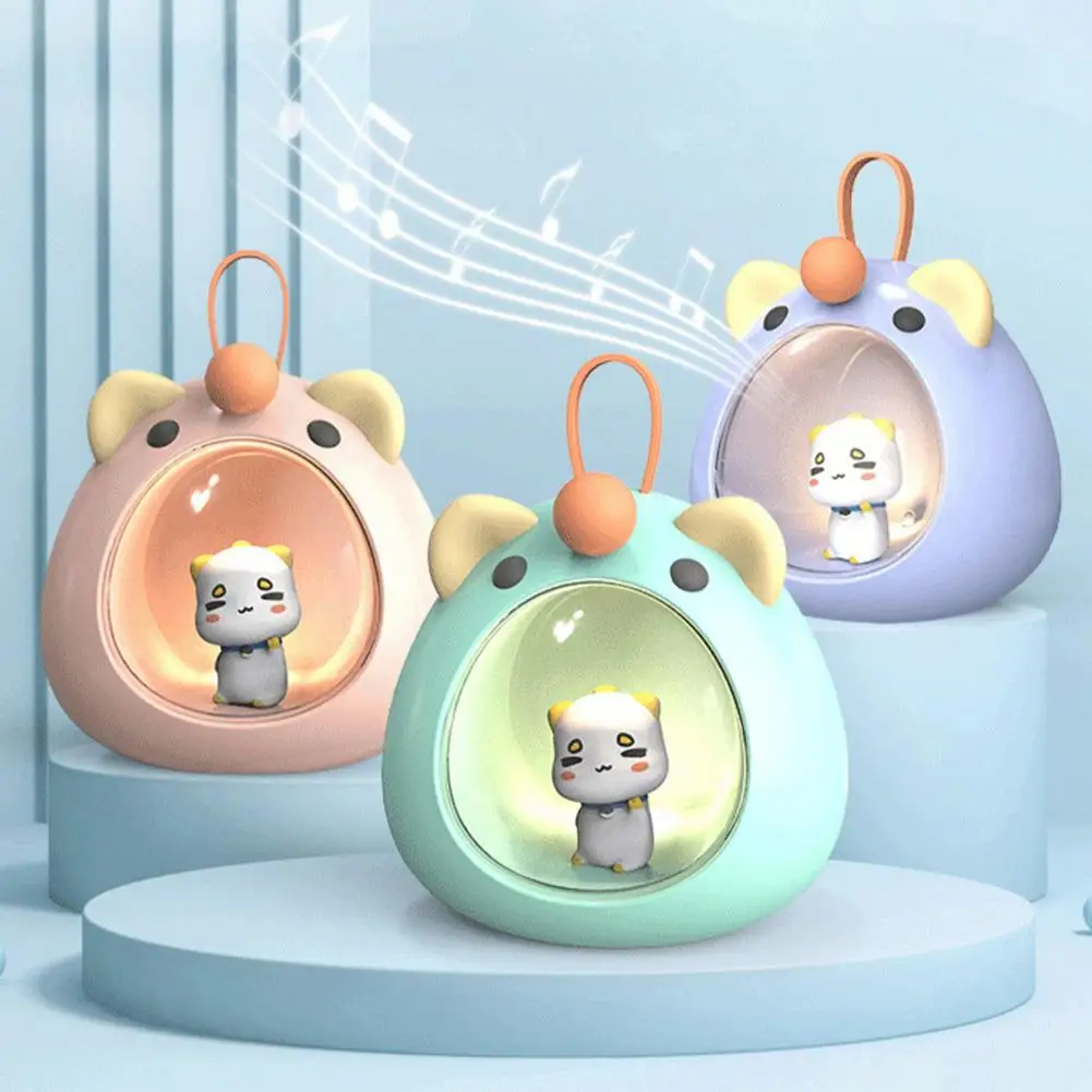 Luce notturna multiuso luce morbida altoparlante compatibile con Bluetooth lampada da notte a LED da comodino a induzione animale carino per camera da letto
