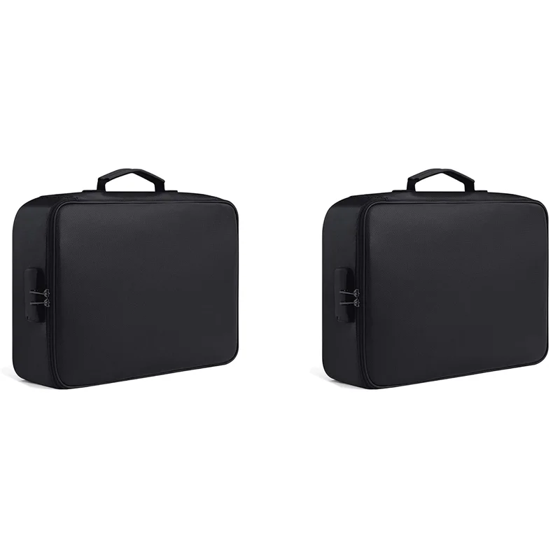 ABWP-2X Fireproof Document Bag With Lock Home Office Travel Fireproof And Waterproof Safety Box Portable Handle File Storage