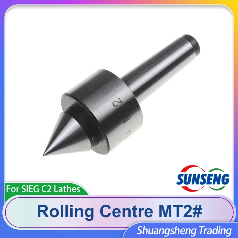 SIEG Taper Lathe Precision Turning Revolving Live Rolling Centre  MT2# Taper Handle Woodworking Turning Center/S/N:10014