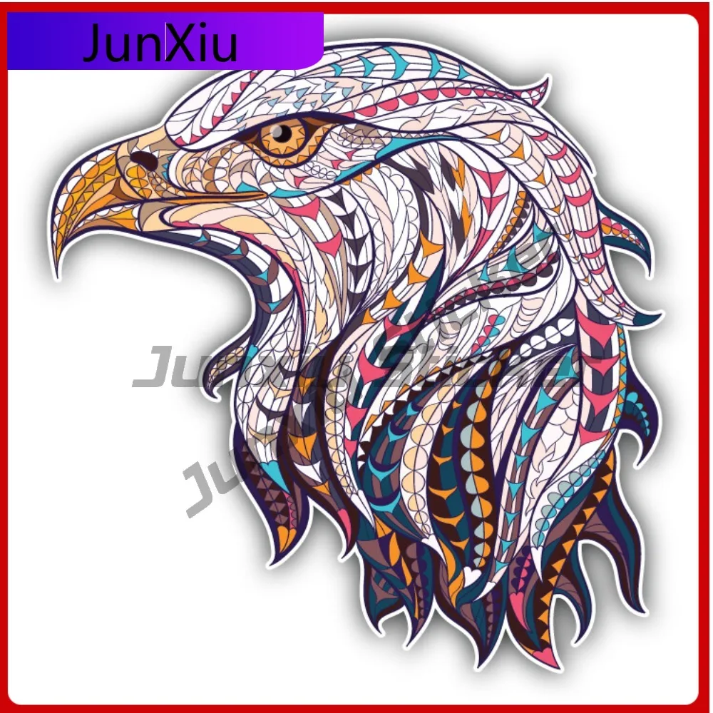 

Ornate Eagle Head Anime Limited Durable Stylish Motorcycle Decal Accessory Waterproof Vinyl Car Laptop Window Bumper Auto