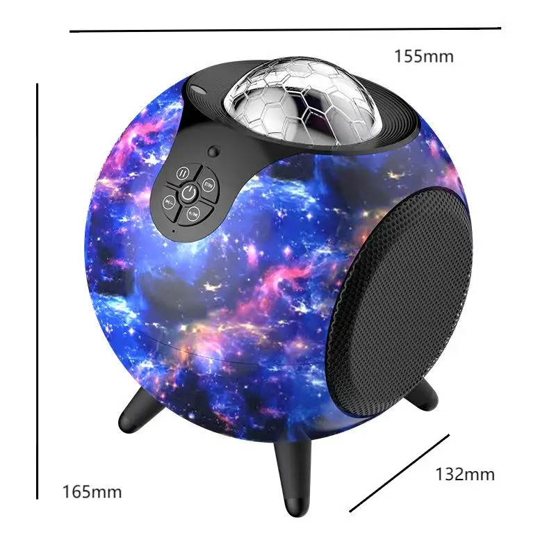 Colorful Starry Sky Galaxy Projector Night Light Blueteeth USB Music Player Star Romantic Projection Lamp Gifts With Remote