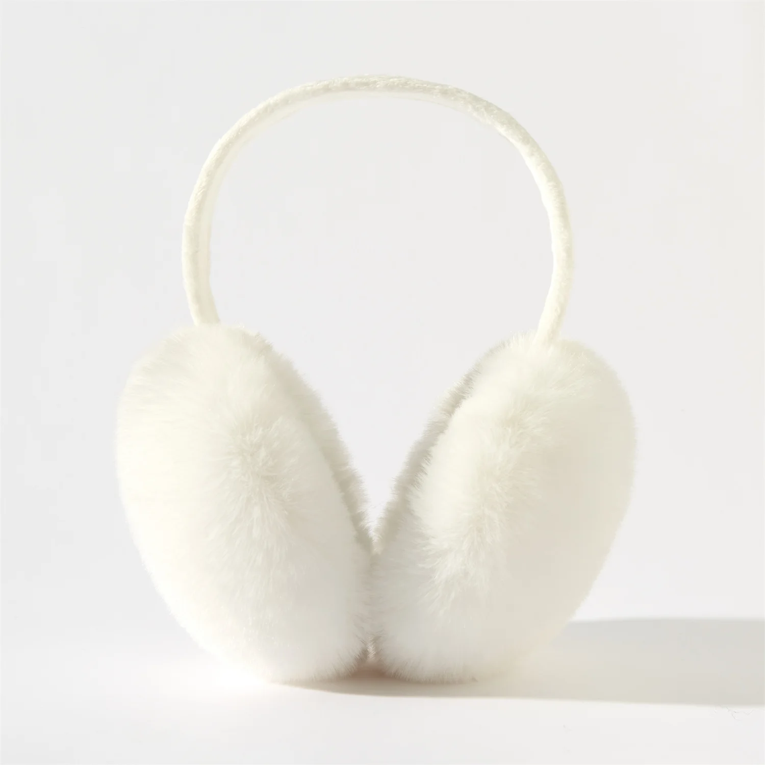 

Классические белые наушники, зимние модные плюшевые теплые ветрозащитные наушники из искусственного кроличьего меха, аксессуары для мужчин и женщин