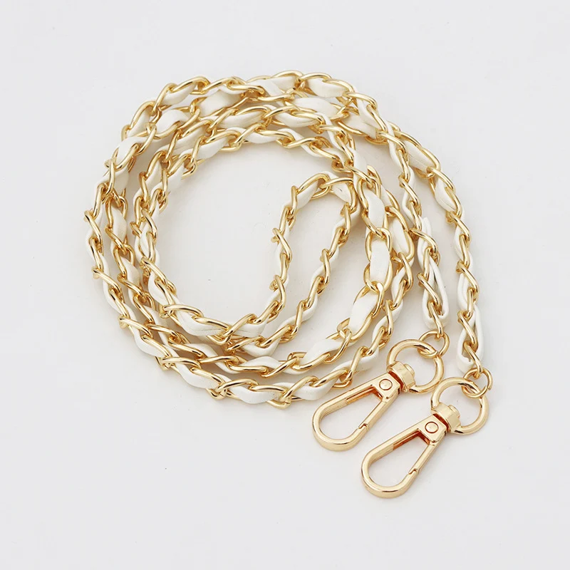 بو الجلود سلسلة معدنية الملحقات Crossbody الكتف المحمولة حقيبة المعصم سلسلة حزام استبدال إكسسوارات الأمتعة تنوعا