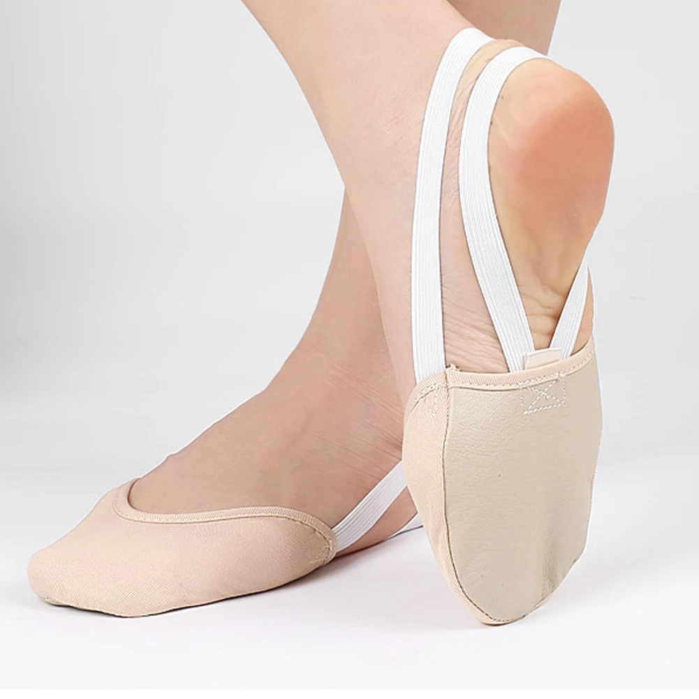 Zapatos de punta para gimnasia rítmica, medias medias suaves tejidas, ropa Ginastica, suela de competición profesional, protección elástica en tres colores