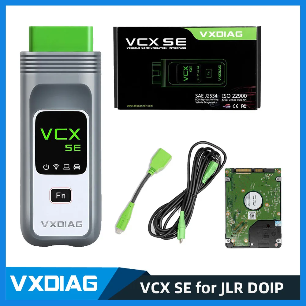 

VXDIAG VCX SE DoIP for JLR Jaguar Land Rover OBD2 Car Diagnostic Tool with Software HDD V163 SDD V374 Pathfinder