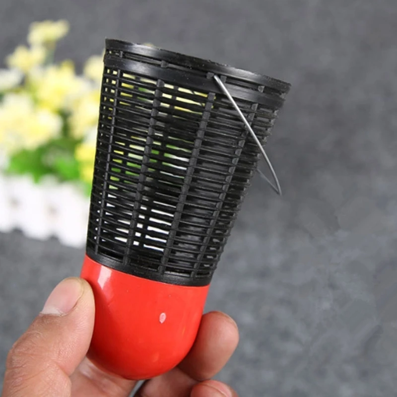 

10Pcs Fishing Lure Basket Cage Badminton Type Nesting Device Thrower Feeder Holder Fishing Tackle Accessories Enduring 24BD