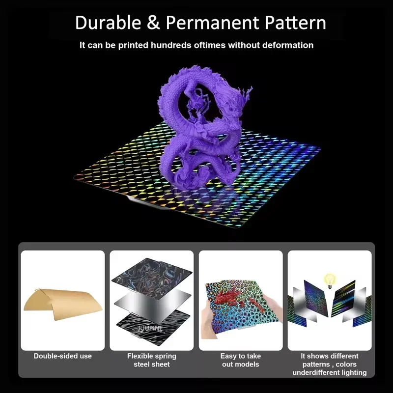 

Bambu Lab Build Plate X1 Карбоновая пластина PEI Гладкая бамбуковая пластина Lab 257x257 мм Кондировочная пластина A1 X1 для 3D-принтера Bambu Lab P1S P1P
