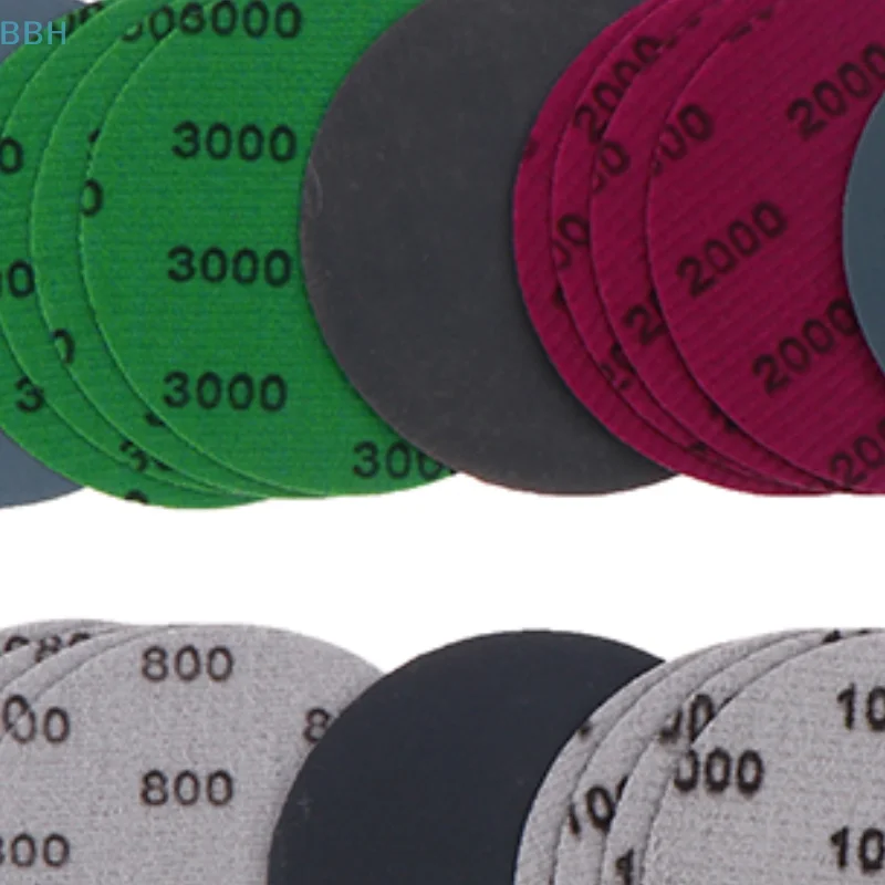 30Pcs 3 Inch 75MM Sanding Paper Set 800-3000 Grit Wet Dry Sanding Discs Abrasive Tools Hook Loop Sandpaper Fit For Wood Metal​