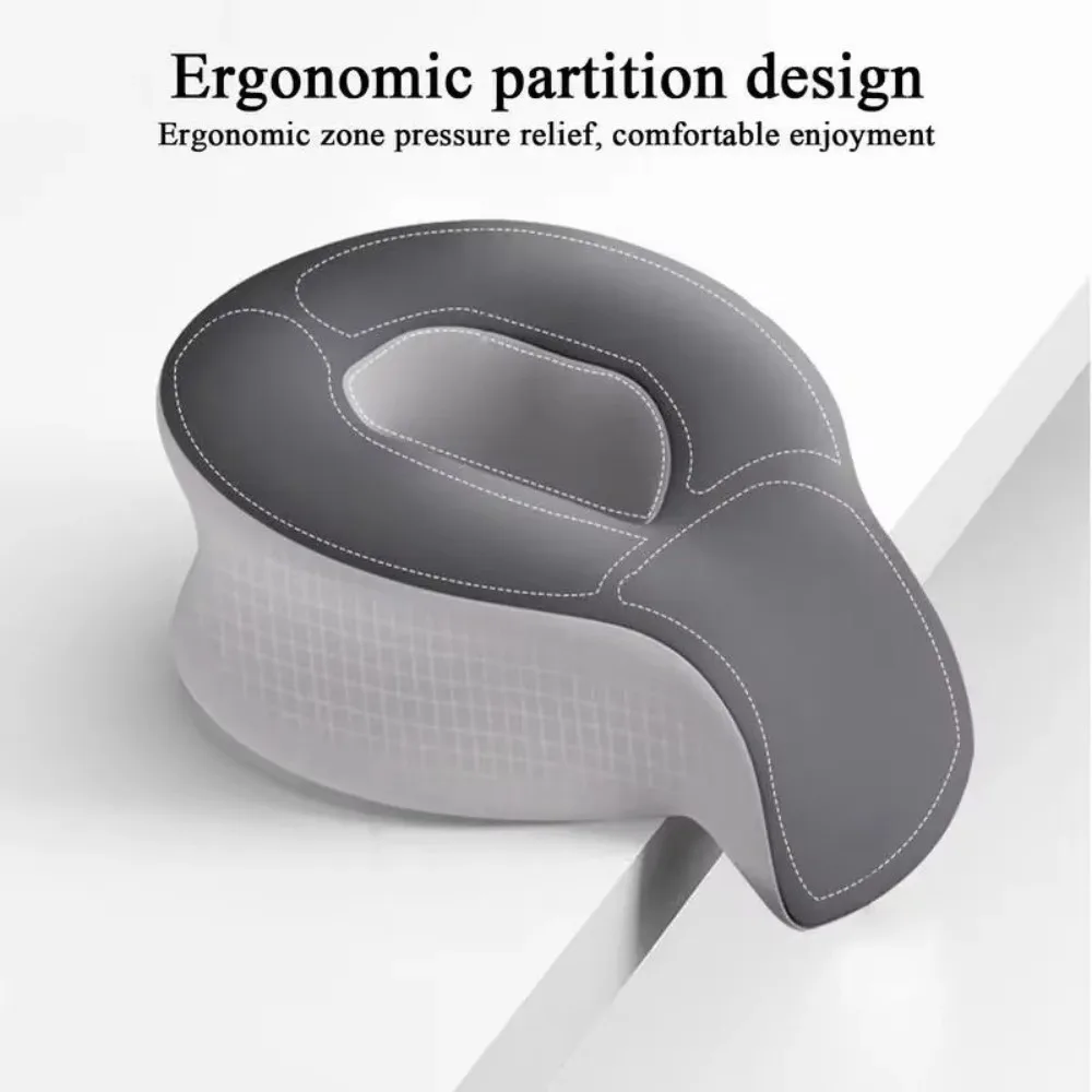 Breathable Memory Foam Pillow Ergonomic Shape Soft Head Rest Support Pillow Supportive Structure Comfortable Support