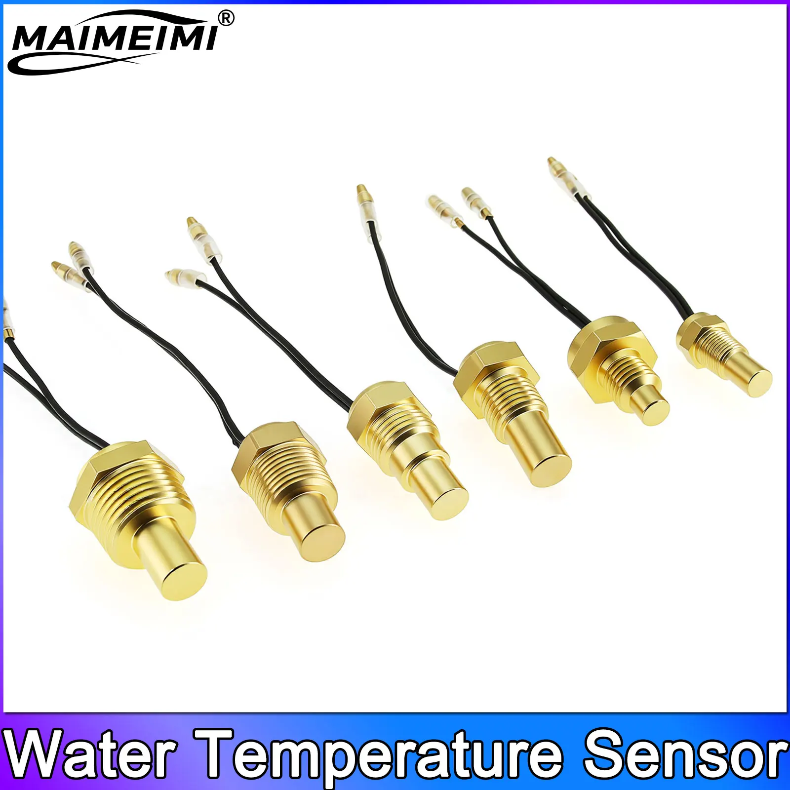 12V/24V Universal Water Temperature Sensor For Water Temperature Gauge 10MM 12mm 14MM 16MM 17MM 21MM 1/8 3/8 1/2
