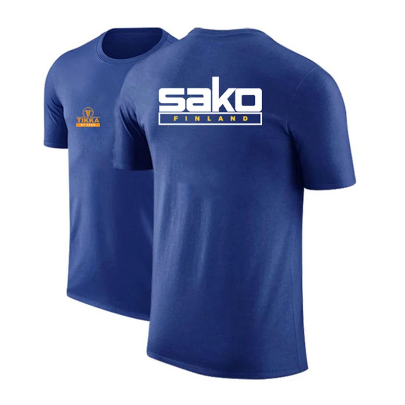 Tikka By Sako Finland Firearms Logo New Men\'s New Sports Short Sleeve Summer Fashion Casual T-shirts Harajuku Comfortable Tops