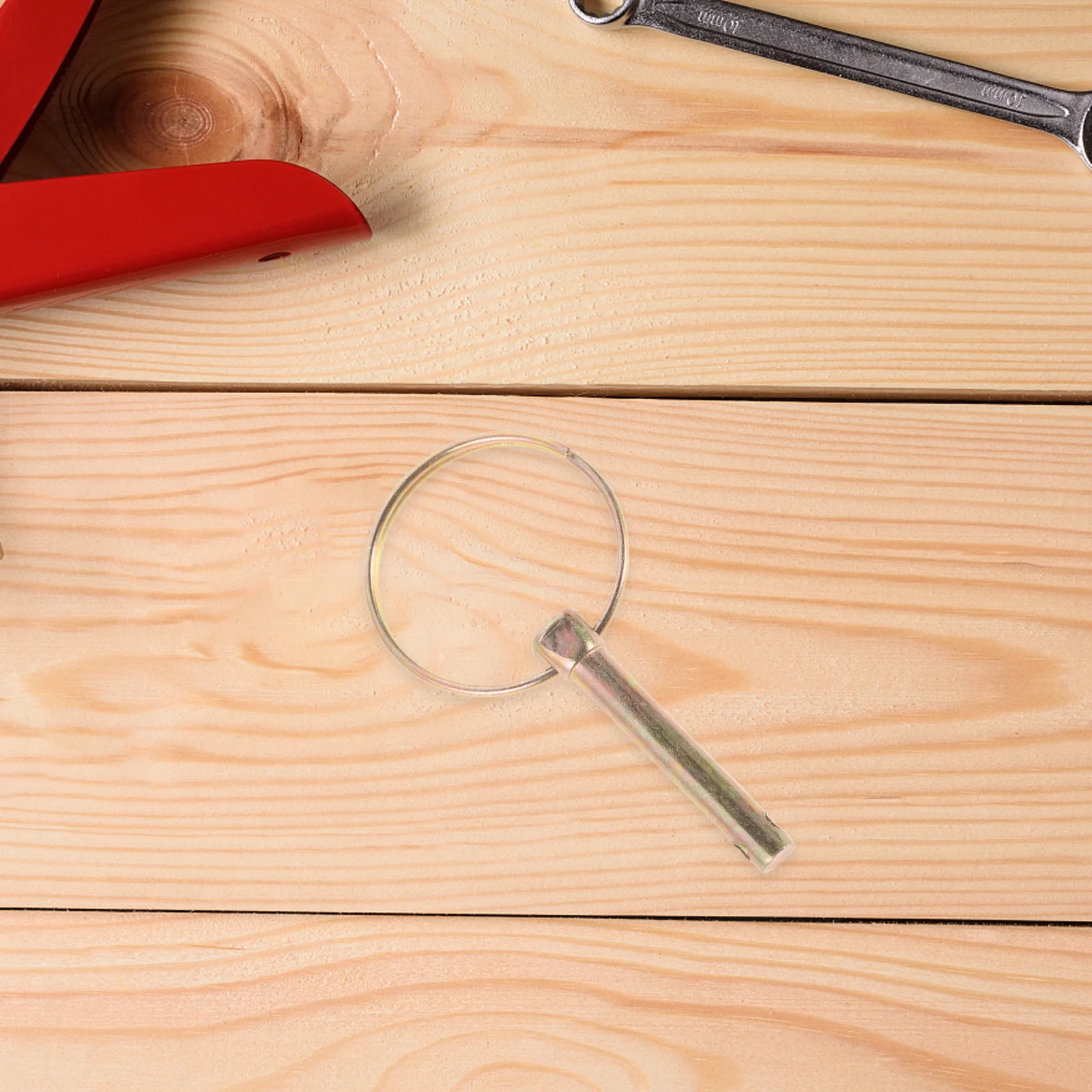 10 قطعة دبابيس لينش مستديرة شديدة التحمل مقاطع قفل الجرار لمعدات المزرعة جزازات المقطورات الشاحنات M8 قفل دبوس #2